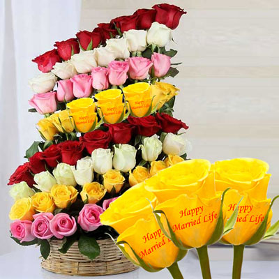 "Talking Roses (flower basket) - Wedding Combo07 - Click here to View more details about this Product